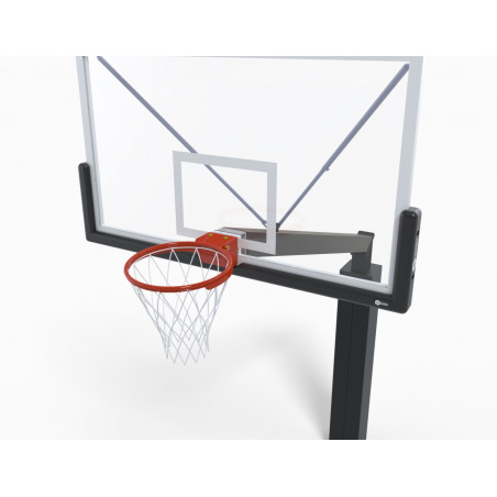 But de basket sur platine 3X3, hauteur 3,05m, déport 2,25m INFRA FFBB