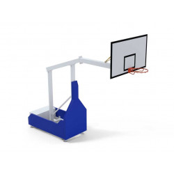 But de compétition de basket extérieur, mobile et non-pliable, 3x3, déport 2,25m (Demande de devis)