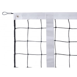 Filet de volley, tressé 3mm, tension par câble en acier galvanisé, longueur 9,5m