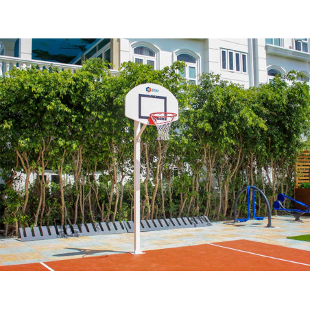 Panier de basket extérieur sur platine 2,6m ou 3,05m, déport 0,6m